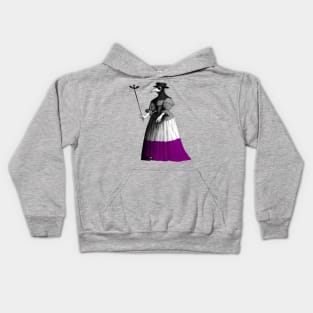 Ace lady plague doctor Kids Hoodie